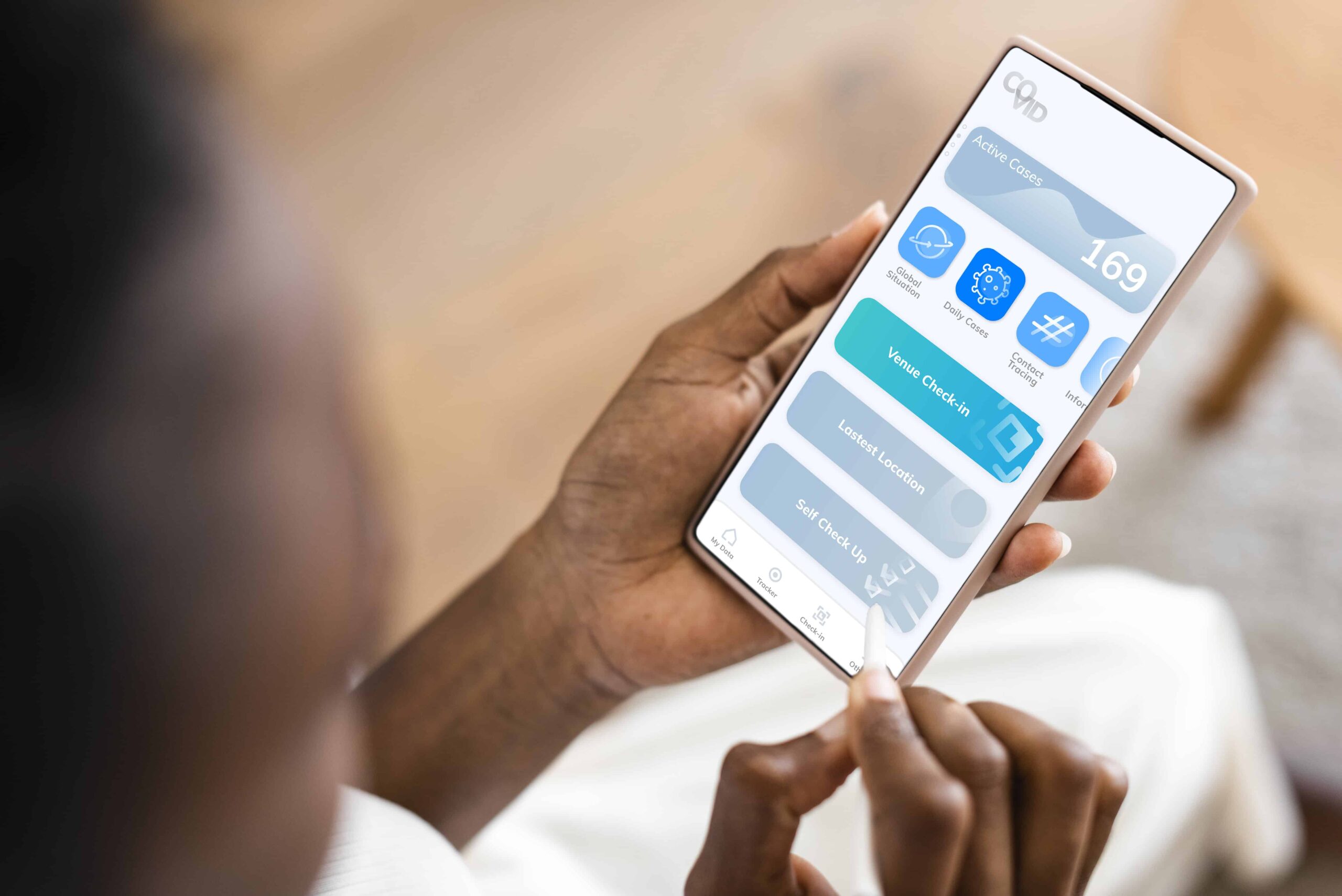 Smartphone Screen With Mobile Application Smartphone Screen With Mobile Application