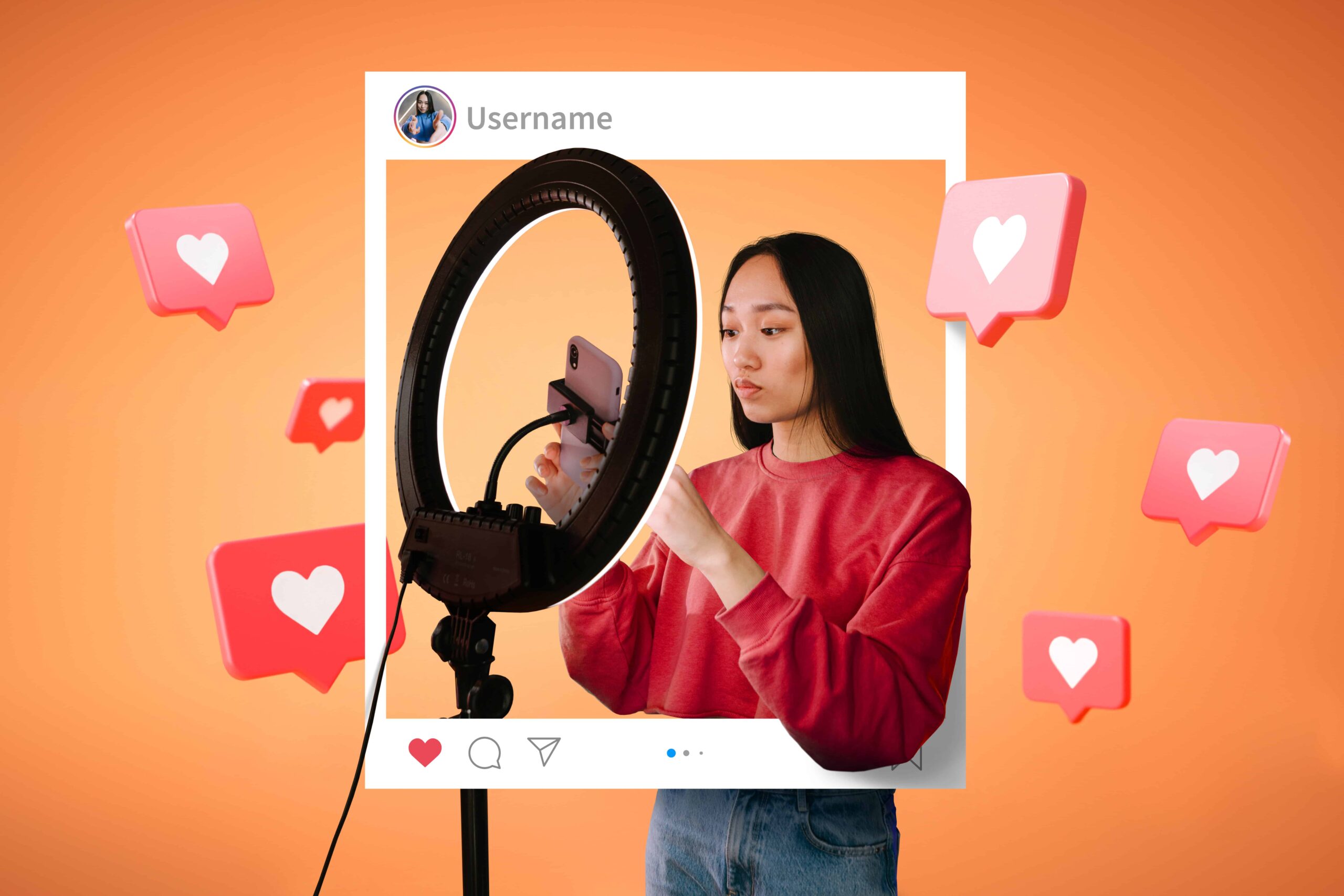 Influencer Posting Social Media 1 Influencer Posting Social Media 1